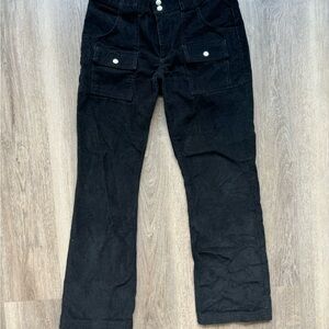 Black Corduroy Women's Pants